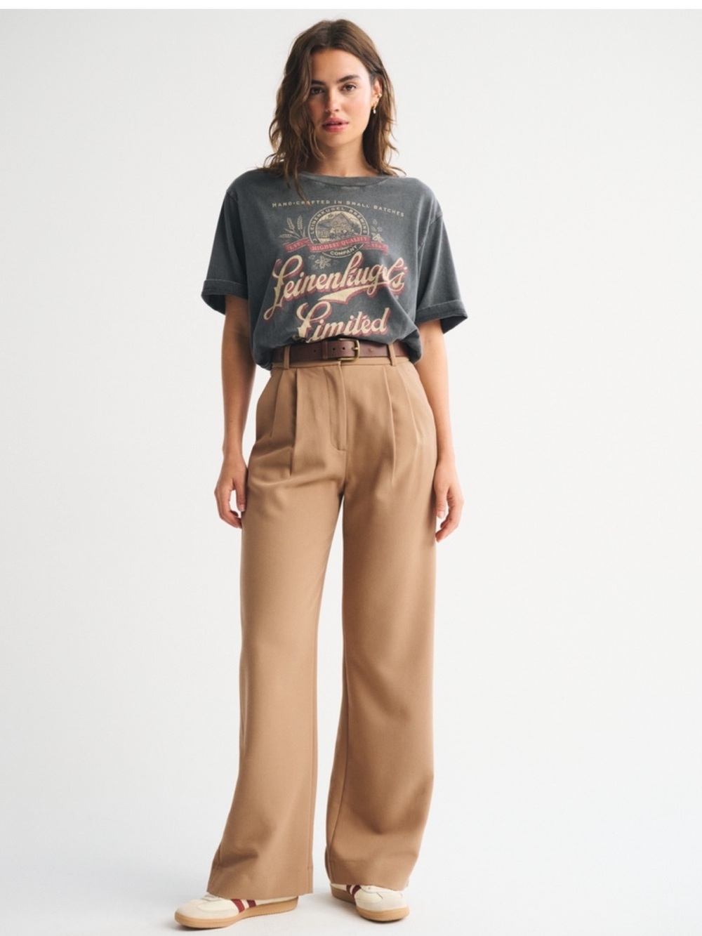 NEW A&F Sloane Tailored Wide Leg Pant size 2